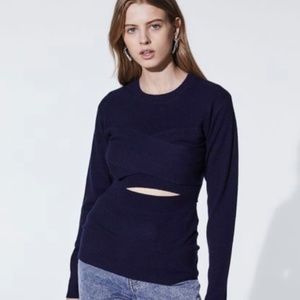 IRO Denny Cutout Sweater Navy